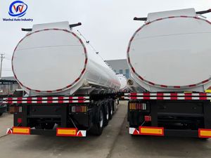 <span class=keywords><strong>Semi</strong></span>-remorque citerne à carburant personnalisable de type squelette détachable de 40 000 L (40 m³) avec <span class=keywords><strong>6</strong></span> pneus simples et essieu à suspension pneumatique - Product Image 2