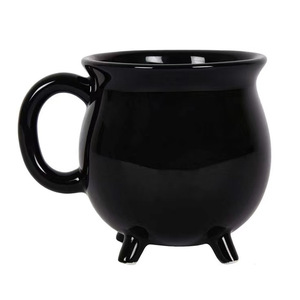 Taza de cerámica creativa con logotipo personalizado Halloween Witches Brew Magic Cauldron para sorber espeluznante - Product Image 6