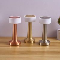 Nouvelle lampe de table sans fil pour restaurant, lampe tactile à 3 couleurs, moderne, luxueuse, rechargeable par USB, lampe de table LED sans fil