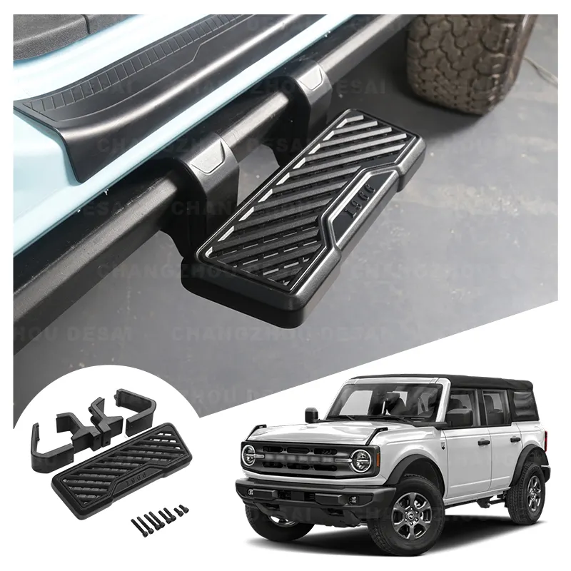 Hot Sale Durable Side Step For Ford Bronco 2/4-Door 2021 2022 2023 Black Outside Body Accessories Wholesaler