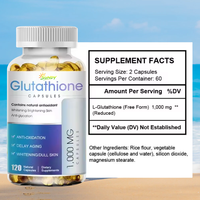 Capsules de glutathion végétaliennes à marque privée OEM/ODM, blanchiment de la peau, amélioration de l'immunité, complément alimentaire de qualité alimentaire pour adultes