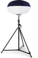 Ballon LED portable robuste avec lumières et trépied réglable pour l'éclairage sur chantier