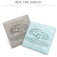 Organizador de Documentos para Auto, Cartera para Tarjetas de Identificación, Registro de Vehículo, Seguro, Porta Tarjetas de Cuero