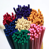 Bâtonnets diffuseurs parfumés pour la maison en fibre de polyester durable et colorée de 3 mm x 20 cm, absorbeurs de parfum