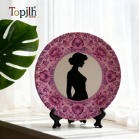 Assiettes en céramique vierges de 10 pouces pour sublimation, vente en gros en vrac pour impression par transfert thermique, directement de l'usine Topjlh