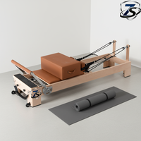 Reformer Pilates en chêne de qualité commerciale pour studio de yoga et usage domestique, sur mesure, vente en gros, durable, réglable, portable, certifié CE