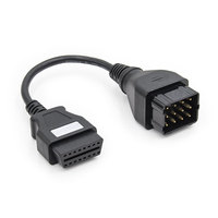 12PIN Pleine BROCHAGE Adaptateur Pour OBD2 16PIN Camion Connecteur Disagnostic Câbles de Connexion pour Camion Renault