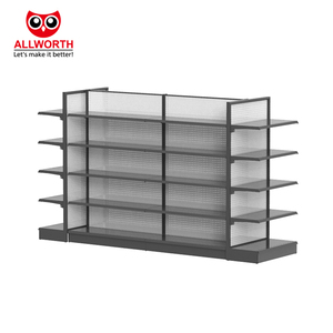 中国制造热卖耐用黑色金属展示架零售店超市吊船搁架单元 - Product Image 2