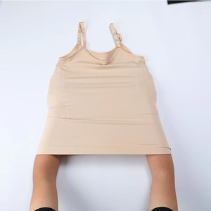 바디 쉐이핑 원활한 통기성 단색 꽉 나일론 스판덱스 여성용 셰이퍼민트 슬리밍 조끼 - Product Image 4