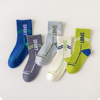 Chaussettes de sport en coton doux respirant pour enfants et jeunes, avec logo personnalisé de haute qualité, motif léopard, automne