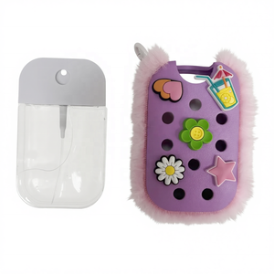 Regalo <span class=keywords><strong>de</strong></span> Navidad <span class=keywords><strong>para</strong></span> Mujer, Perfume, Accesorios, Estuche <span class=keywords><strong>de</strong></span> Silicona <span class=keywords><strong>para</strong></span> Desinfectante <span class=keywords><strong>de</strong></span> Manos con Dijes, Bolsa <span class=keywords><strong>de</strong></span> Maquillaje - Product Image 4