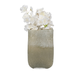 Vaso rettangolare in vetro per l'arredamento del soggiorno, pezzo decorativo contemporaneo, centrotavola, vaso decorativo per fiori - Product Image 2