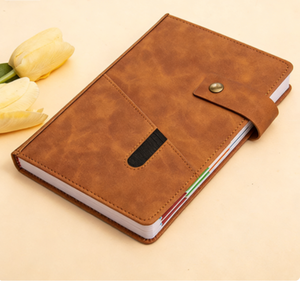 Academic <b>A5</b> Logo Customized Notepad PU Leather Diary Note Book Custom Elastic Band Hardcover Journal <b>Notebook</b> Planner - Product Image 2