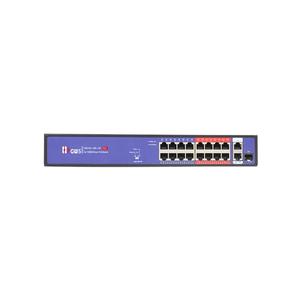 Switch PoE optique simple à 16 ports Gigabit, 2 ports Uplink, 250 mètres, avec fonction Watchdog - Product Image 3