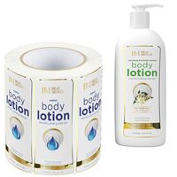 Étiquettes personnalisées de qualité supérieure pour flacons de lotion corporelle, logo en feuille d'or, autocollants cosmétiques métalliques, impression numérique, étiquettes d'emballage pour pots de shampoing