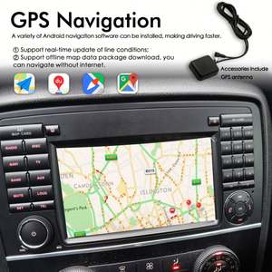 Radio de Coche con Voz AI Android 13, Navegación GPS 2Din para Benz W251 R280 R300 R320 R350 R500, Reproductor Multimedia CarPlay Estéreo con Reproductor de Video - Product Image 6