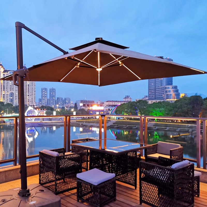Accept Customization High Quality Outdoor Poolside Custom Umbrella Garden Balcony Patio Parasol Umbrellas Backyard