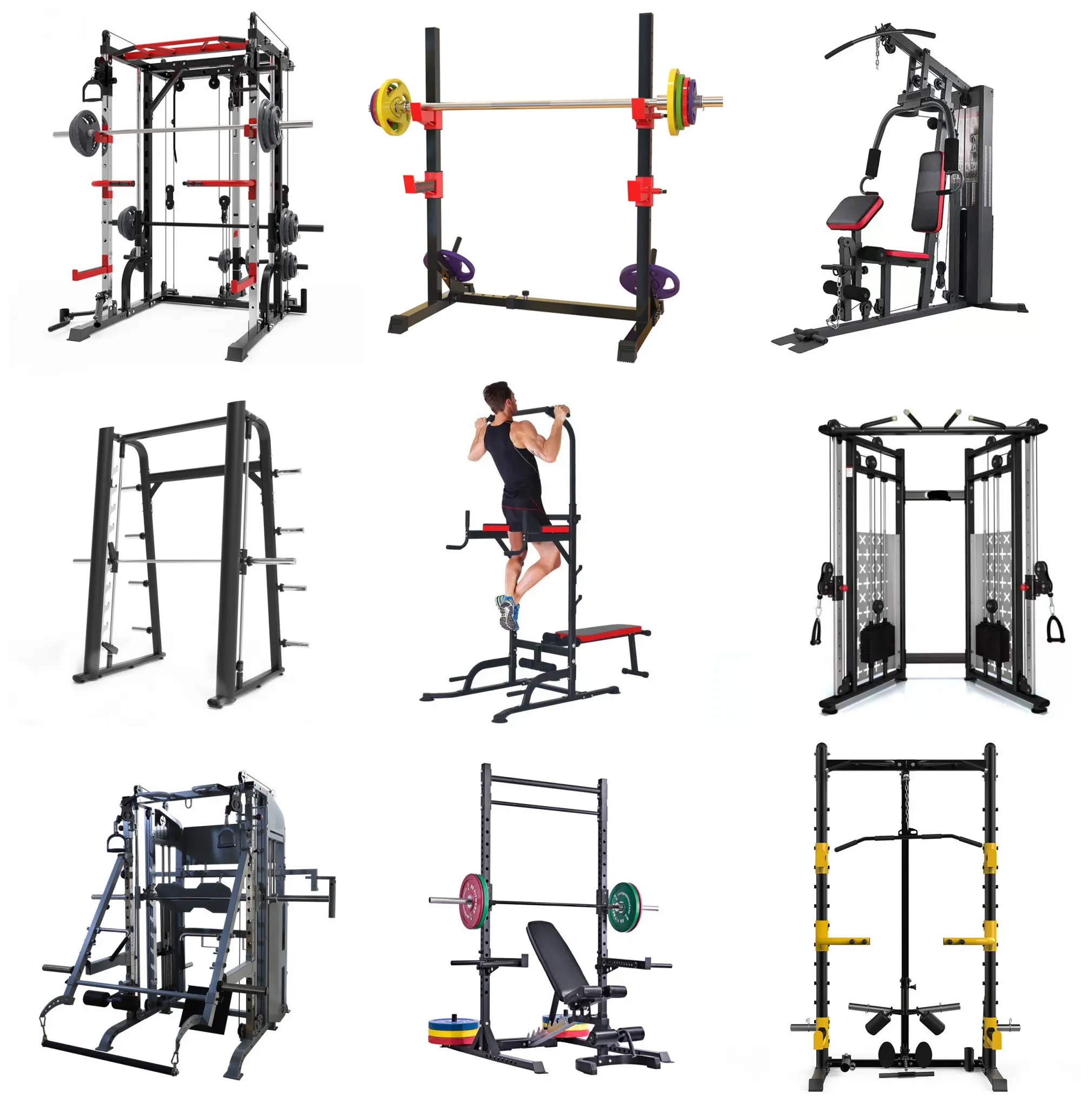 Gym Fitness Rack Power Smith Maschine Gimnasio Maquinas Gimnasio Crossover Kabel Gimnasio