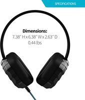 Casque audio supra-auriculaire Gumdrop DropTech B1 pour les élèves et les enseignants des écoles du primaire au secondaire, testé contre les chutes, robuste et fiable, noir