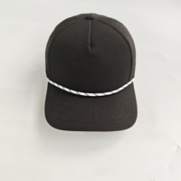 Casquette de baseball légère noire respirante perforée au laser, anti-humidité, à visière incurvée pour la gym
