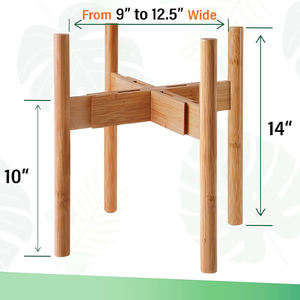 Support à Plantes d'Extérieur Robuste en Bambou WDF, Idéal pour Présenter des Plantes en Pot <span class=keywords><strong>sur</strong></span> les Patios, Jardins et Balcons - Product Image 2