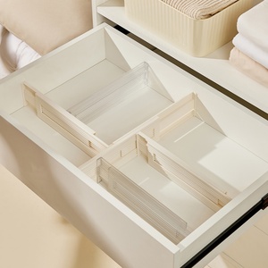 Creative Adjustable Bedroom Utensils <b>Plastic</b> Dresser Separators <b>Drawer</b> Dividers Organizer <b>Plastic</b> <b>Drawer</b> Divider - Product Image 1
