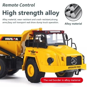 Camion à benne basculante RC SJY-1553 à l'échelle 1:16, 10 canaux, portée de 25 m, lumières et sons, construction métallique, câble USB inclus - Product Image 4