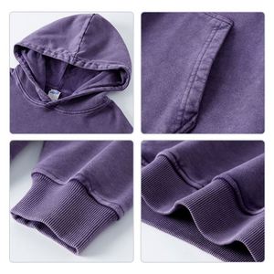 Sudaderas con Capucha de Alta Calidad, Personalizadas con su Propio Logotipo, 420 GSM, 100% Algodón, Tallas Grandes, Estilo Vintage Batik para Hombre - Product Image 4