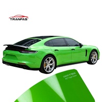 Vinilo Elástico de Lujo Verde Víbora Brillante para Envolver Autos, Rollo de Protección de Pintura para Carrocería Completa de 7.5mil con Cambio de Color UV
