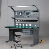 Meuble de travail multifonctionnel en acier laminé à froid pour atelier, 2 tiroirs, OEM, rangement de garage, 1200x600x600mm, charge 800kg, GQK