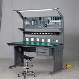 Station de travail pour le personnel d'atelier avec banc de travail multifonctionnel en acier laminé à froid et tiroirs, stockage de garage OEM - Product Image 2