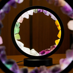 Bán Buôn Pha Lê Thủ Công Mỹ Nghệ Tinh Thể Tự Nhiên Ánh Sáng Ban Đêm Pha Lê Vòng Ánh Sáng, Thích Hợp Cho Trang Trí Nội Thất Bầu Không Khí Công Cụ - Product Image 1