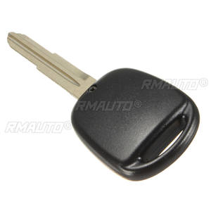 Carcasa de Repuesto para Llave Remota de 2 Botones con Botón de Bloqueo y Desbloqueo, Almohadilla de Goma, Llave de Repuesto Negra para Toyota Yaris - Product Image 3