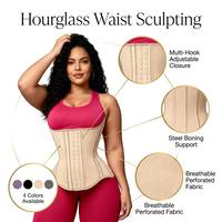 Corset de maintien et de mise en forme pour femme, personnalisé, en latex naturel respirant, avec rembourrage effet soie glacée, pour le sport et le fitness