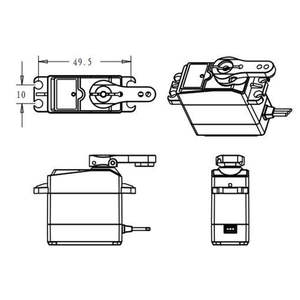 Servo Digital de Alta Velocidad con Engranajes Metálicos 4.8-6.8V DS3230Pro SSG, Resistente al Agua, para Autos RC a Escala 1/8, 1/10 y 1/12, Baja - Product Image 5