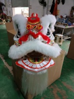 Costume de danse du lion pour le Nouvel An chinois, danse culturelle chinoise, lion dansant, danse du lion pour deux personnes, performance pour adultes