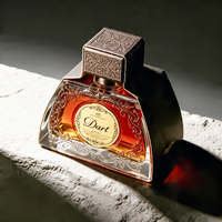 Nouveaux flacons de parfum design 50ML 100ML, flacon de parfum en verre carré, flacon de parfum vide avec emballage boîte