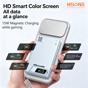 LDB31 10000mAh Magnetic Power Bank with <b>Watch</b> Charging 15W Wireless 22.5W PD Fast Charging Kickstand Design - Product Image 4