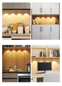 Luces de armario con sensor de barrido manual inalámbrico, con pegatina adhesiva de 3M en la parte posterior, luz de armario de inducción - Product Image 3