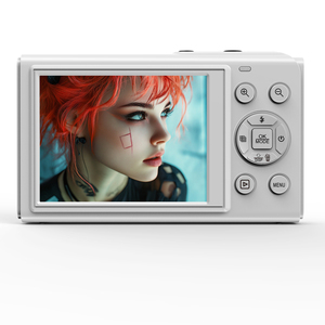Appareil photo numérique élégant 5K 80MP avec double écran <span class=keywords><strong>HD</strong></span>, <span class=keywords><strong>webcam</strong></span> pour diffusion en direct, 19 filtres, capture de sourire et zoom numérique 18X - Product Image 2