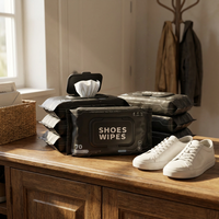 Lingettes nettoyantes pour baskets OEM sous marque privée, 70 paquets non tissés pour chaussures décontractées