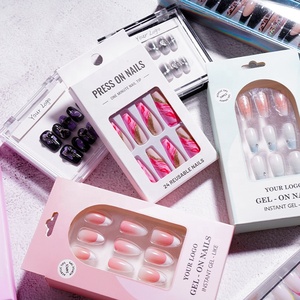 Uñas Postizas Stiletto Rosa Brillante al por Mayor con Diseño Floral 3D, Resistentes al Agua, para Arte de Uñas DIY, Uñas Largas Estilo Salón - Product Image 2