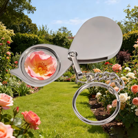 Vintage Style Antique Zinc Alloy Magnifier Handheld Magnifying Glass for Map Reading