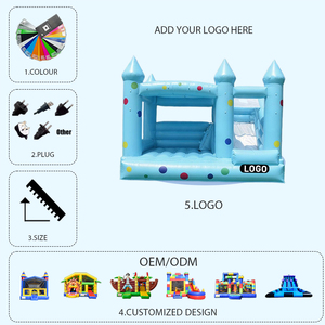 บ้านลมสีฟ้าบลูมูนขนาดใหญ่สำหรับเช่าเล่นในสวนหลังบ้าน - Product Image 5