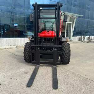 Epa סטנדרטי תואם 3.5t המבטא את הכביש מלגזה 4WD דיזל הידראולי רדיוס סיבוב קטן עבור כל terrains - Product Image 4