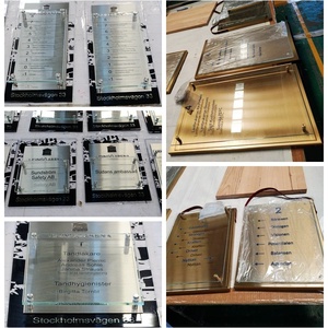 Ulzzcosun — plaque <span class=keywords><strong>de</strong></span> <span class=keywords><strong>porte</strong></span> <span class=keywords><strong>de</strong></span> bureau auto-adhésive en aluminium, composant mural pour ascenseur, auto-adhésive, en laiton, nom en métal intelligent, pour hôtel, personnalisé - Product Image 6