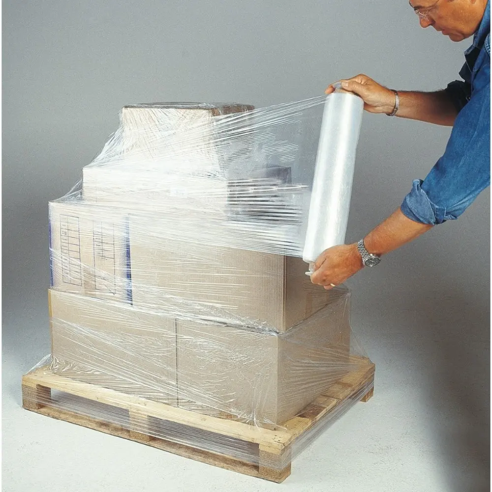 プラスチック包装フィルム包装プラスチックフィルム手または機械パレットラップストレッチフィルムストレッチラップ