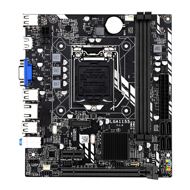 LGA 1155 Motherboard for Core I7 / I5 / I3 / Pentium / Celeron LGA1155 DDR3 M-ATX Motherboards H61