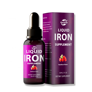 Suplemento Líquido de Hierro Haccp OEM ODM, Gotas para Fortalecer la Sangre para Mujeres y Hombres – Absorción Rápida, Apoya la Energía y la Inmunidad - Product Image 1