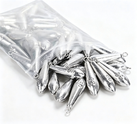Plombs de pêche en fer en forme de goutte d'eau à anneau fendu de 10g à 400g pour la pêche en eau salée, la pêche en surfcasting et la pêche en bateau